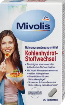 Углеводный обмен 20 шт 16 0г Mivolis