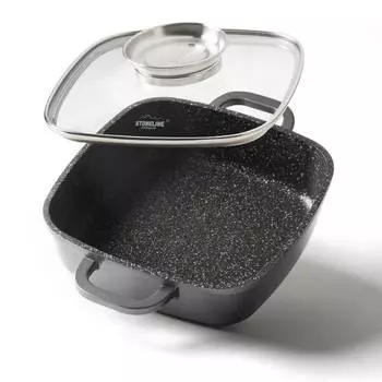 Угловая кастрюля 22121 Stoneline, серый