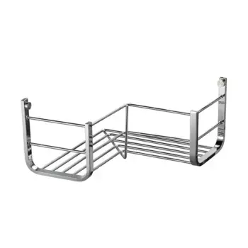 Угловая сетчатая мыльница для прикручивания Manillons Torrent, хром