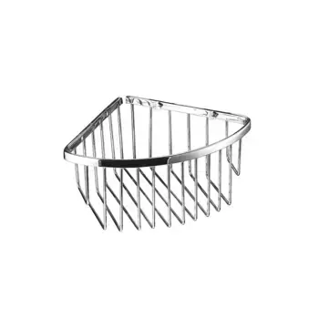 Угловая сетчатая мыльница для прикручивания Manillons Torrent, хром