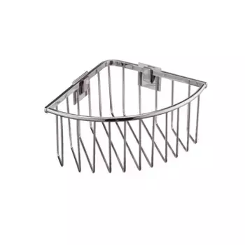 Угловая сетчатая мыльница с клеем Manillons Torrent, хром