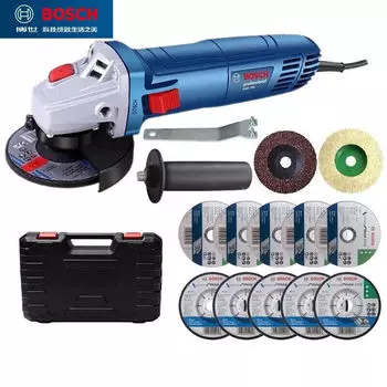 Угловая шлифовальная машина Bosch GWS700 + два комплекта насадок, кейс