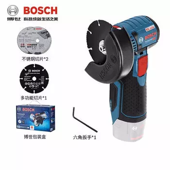 Угловая шлифовальная машина Bosch GWS12V-76 + насадки