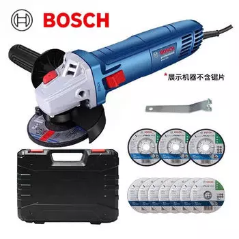 Угловая шлифовальная машина Bosch GWS 700, 710W + два комплекта насадок, кейс