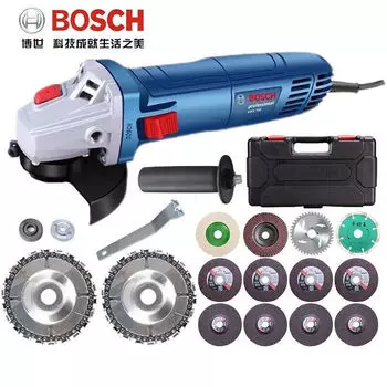 Угловая шлифовальная машина Bosch GWS 700 + набор дисков, кейс
