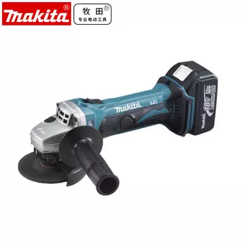 Угловая шлифовальная машина Makita DGA406RME, 100 мм + два аккумулятора 18V/4.0Ah, зарядное устройство