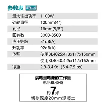 Угловая шлифовальная машина Makita GA027GD201, 100 мм + два аккумулятора 2.5Ah, зарядное устройство