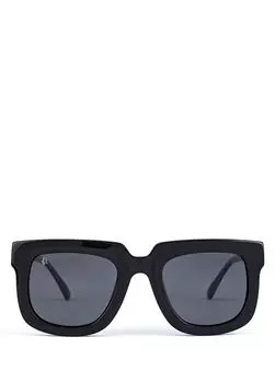 Угловатые женские солнцезащитные очки Lindsay Freesbee, черный