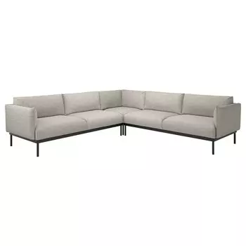 Угловой диван ЭПЛАРИД 4, Лейде светло-серый PPLARYD IKEA