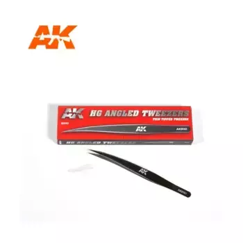 Угловой пинцет HG 01 (тонкий кончик), Supplies & Accessories (AK-Interactive)