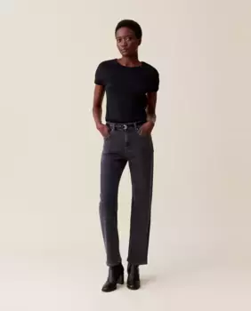 Угольно-серые узкие женские джинсы Toto Claudie Pierlot, темно-серый