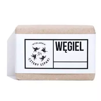 Угольное мыло детоксицирующее, 110 г Mydlarnia Trzy Szpaki, Mydlarnia Cztery Szpaki