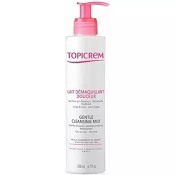 Uh Нежное очищающее молочко 200мл, Topicrem