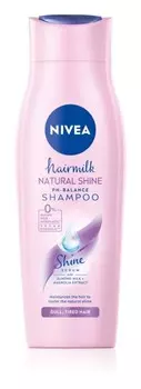 Уход шампунь Nivea Hairmilk Natural Shine