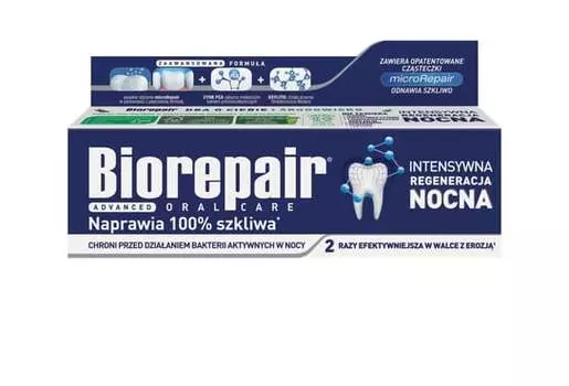 Уход за полостью рта, Ночная зубная паста, 75 мл Biorepair, Blanx