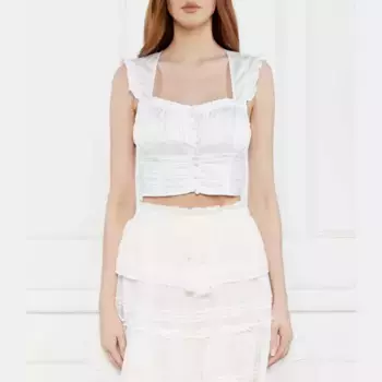 Укороченная блузка Guess, белый