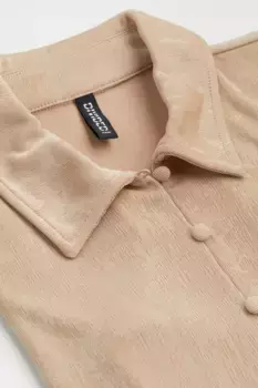 Укороченная блузка H&M, бежевый