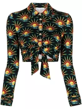 Укороченная блузка Rabanne, черный