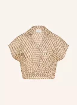 Укороченная блузка-рубашка Claudie Pierlot, мультиколор