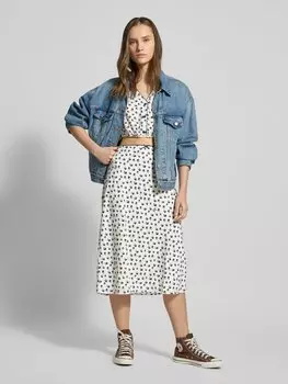 Укороченная блузка-рубашка с планкой на пуговицах Tommy Jeans, кремовый