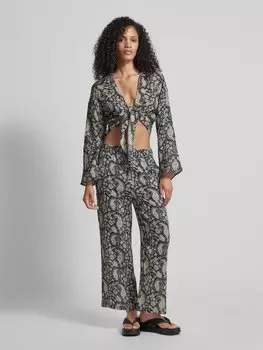 Укороченная блузка с бантом Jake*s Casual, черный