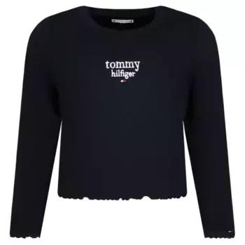 Укороченная блузка Tommy Hilfiger, синий