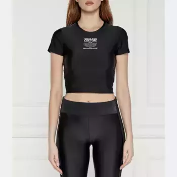 Укороченная блузка Versace, черный