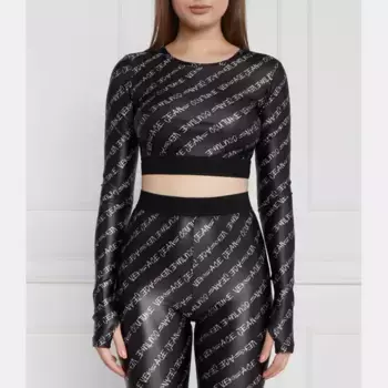 Укороченная блузка Versace, черный