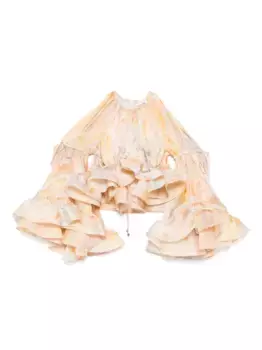 Укороченная блузка ZIMMERMANN, желтый