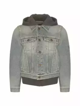 Укороченная джинсовая куртка Balenciaga, синий