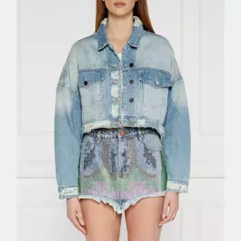 Укороченная джинсовая куртка Eagle One Teaspoon, синий