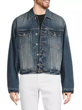 Укороченная джинсовая куртка Kenzo, синий