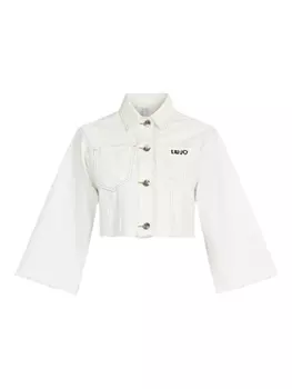 Укороченная джинсовая куртка LIU JO, белый