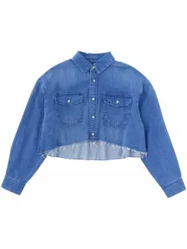 Укороченная джинсовая куртка Moussy Vintage, синий