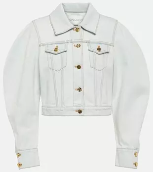 Укороченная джинсовая куртка Nina Ricci, синий