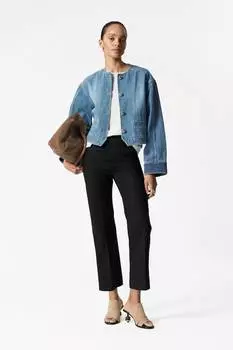 Укороченная джинсовая куртка & Other Stories, синий