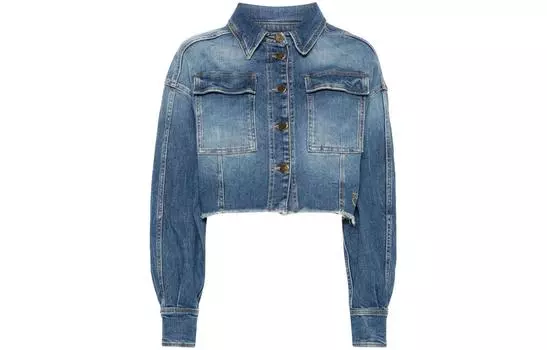 Укороченная джинсовая куртка PINKO, синий