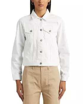 Укороченная джинсовая куртка Ralph Lauren, белый