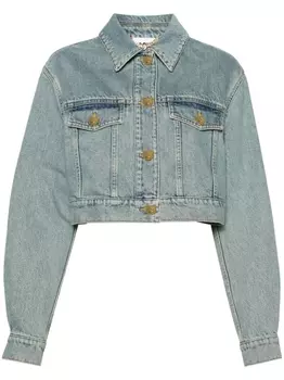 Укороченная джинсовая куртка Teddy Bear Moschino, синий
