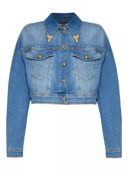 Укороченная джинсовая куртка Versace Jeans Couture, синий