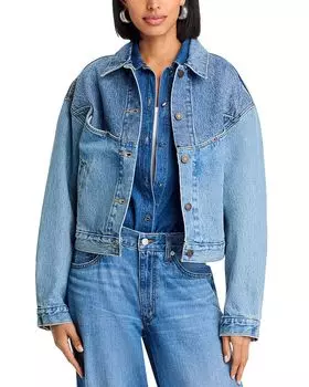 Укороченная джинсовая куртка в стиле 90-х Western Trucker Levi's, синий