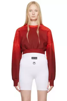 Укороченная флисовая толстовка с эффектом выцветания Red Moon Marine Serre