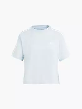 Укороченная футболка Adidas, синий