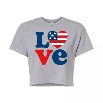 Укороченная футболка Americana Love для юниоров Licensed Character