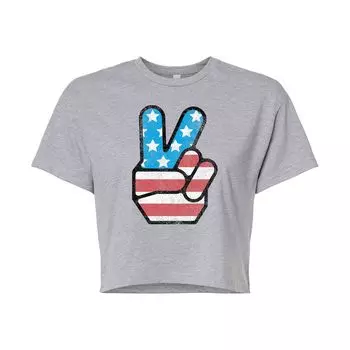 Укороченная футболка Americana Peace для юниоров Licensed Character