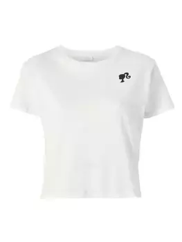 Укороченная футболка Bandier x Barbie Bandier, белый