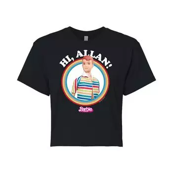 Укороченная футболка Barbie The Movie Hi Allan для юниоров Barbie, черный