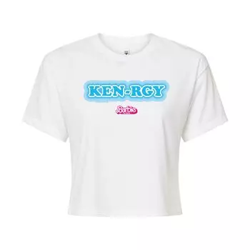 Укороченная футболка Barbie The Movie Kenrgy для юниоров Licensed Character, белый