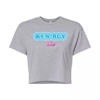 Укороченная футболка Barbie The Movie Kenrgy для юниоров Licensed Character, серый