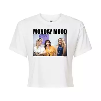 Укороченная футболка Beverly Hills 90210 для юниоров "Monday Mood" Licensed Character, белый